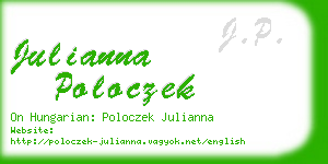 julianna poloczek business card